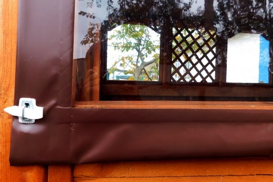 Окантовка м'яких вікон із ПВХ