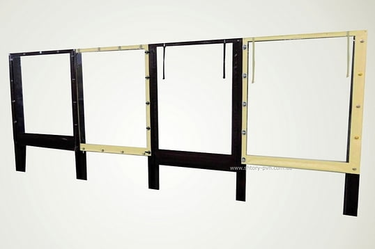 Стенд с вариантами крепления мягких окон, пвх штор