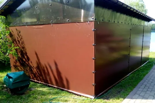 Штори з кольорової ПВХ тканини